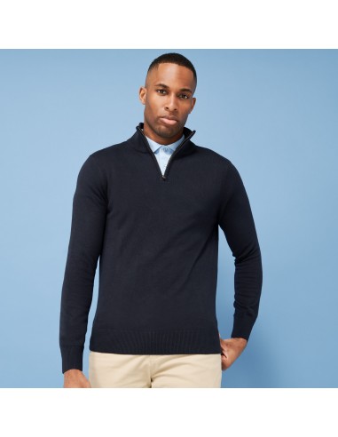 HEN-H729-Mens Quarter Zip Jumper